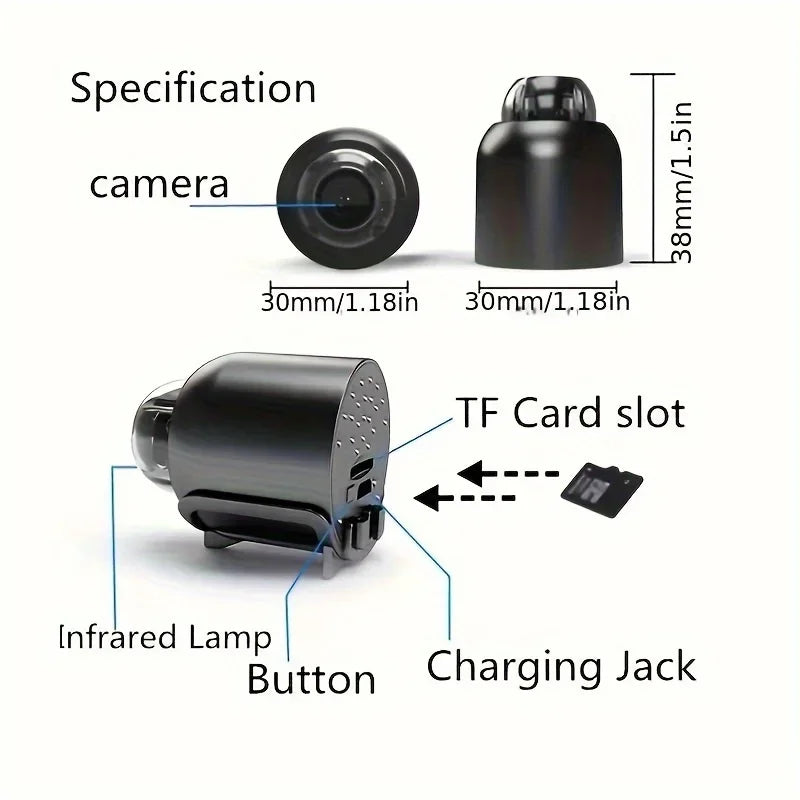 1080P HD Mini WiFi Camera Indoor Safety Security Surveillance Baby Monitor Night Vision Camcorder IP Cam Audio Video Recorder - DOGOMET DIGITAL PLUS