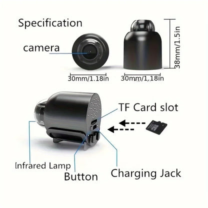 1080P HD Mini WiFi Camera Indoor Safety Security Surveillance Baby Monitor Night Vision Camcorder IP Cam Audio Video Recorder - DOGOMET DIGITAL PLUS