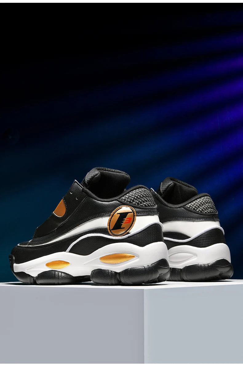 Chaussures de basket-ball pour hommes de haute qualité automne chaussures de sport en cuir plate-forme extérieure bottes de basket-ball professionnelles hommes chaussures d'entraînement