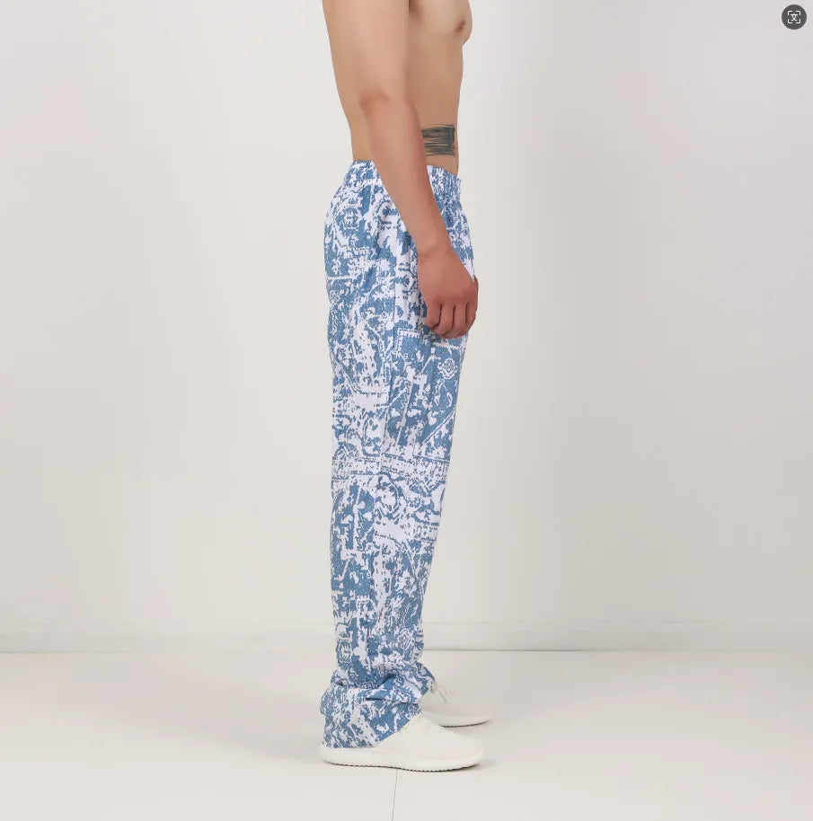 Pantalons de Jogging de gymnastique pour hommes, une combinaison de confort, à la mode et au Style rétro, pantalons décontractés Cool et respirants pour l'été - DOGOMET DIGITAL PLUS