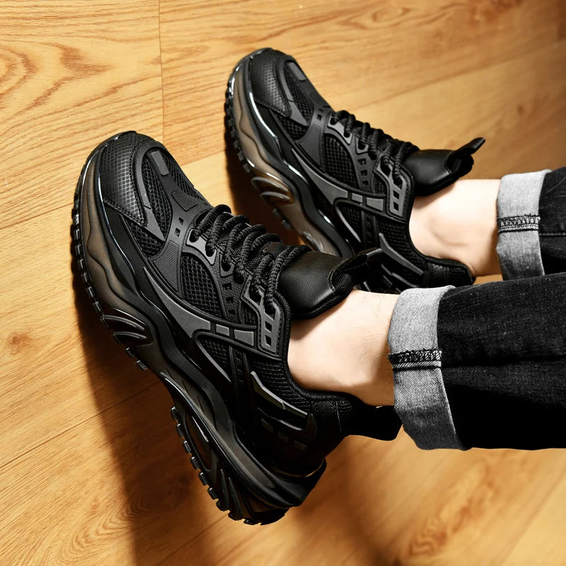 Nouvelles chaussures de sport pour hommes quatre saisons mode confortable extérieur antidérapant semelle épaisse résistant à l'usure respirant baskets de loisirs