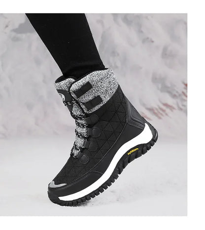 Bottes de neige imperméables à plateforme épaisse pour femmes, bottes de compétitivité, chaussures chaudes non ald, extérieur, décontracté, grande taille,-40 ℃, hiver