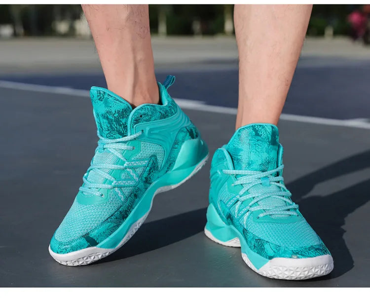 Chaussures de basket-ball respirantes carillon colorées pour hommes, chaussures de sport décontractées, haut, polyvalent, nouveau, printemps, 2024