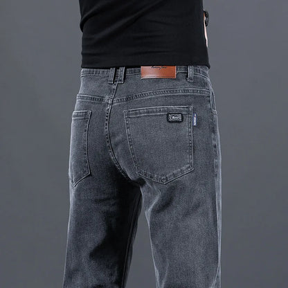 Jeans pantalons haut de gamme pour hommes pantalons printemps et automne pantalons décontractés homme adulte Gentleman est confortable et décontracté Baggy jean