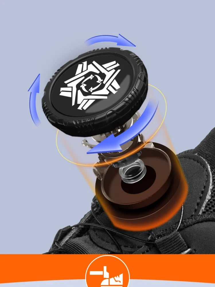 Men's Safety Work Shoes Anti-Tailor Wear-Resistant Steel Toe Boots Durable Sports Footwear for Construction Industry Workers