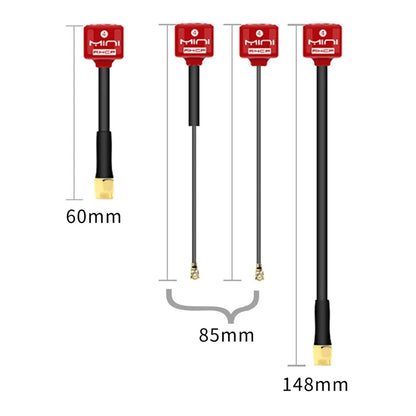 Antenne Lollipop 4 RHCP 5.8G, transmetteur/récepteur FPV 2.8Dbi à gain élevé, SMA/RP-SMA/MMCX/UFL pour pièce de drone de course RC FPV - DOGOMET DIGITAL PLUS