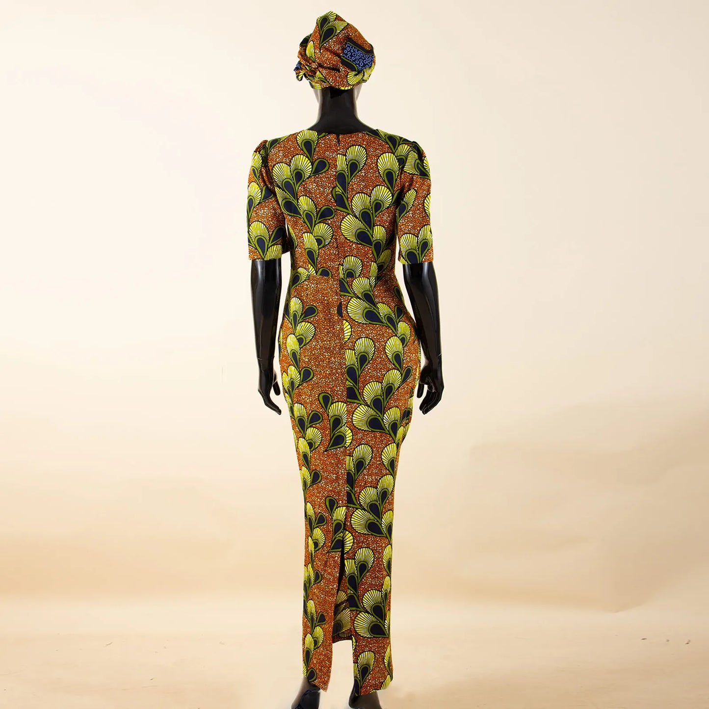 Robe de soirée robes africaines pour femmes coupe ajustée robe à manches courtes robes de soirée avec bandeau Dashiki Ankara imprimer 2525071