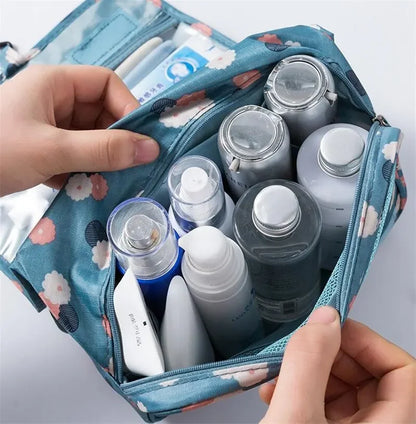 Cosmetic Bag Women Travel Pouch Waterproof Toiletries Beauty Organizer Ladies Bathroom Neceser Makeup Storage Bag With Hook