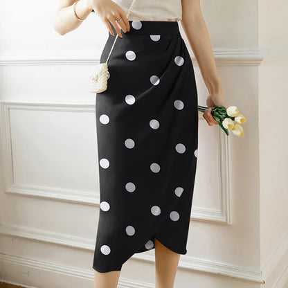 ZANZEA élégant taille haute Jupes femmes imprimé jupe longue robe 2023 été décontracté minceur Midi jupes Sexy asymétrique Faldas