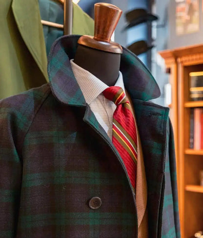 Pardessus formel pour hommes, veste en laine, blazer à carreaux à deux boutons, revers cranté, manteau smokings