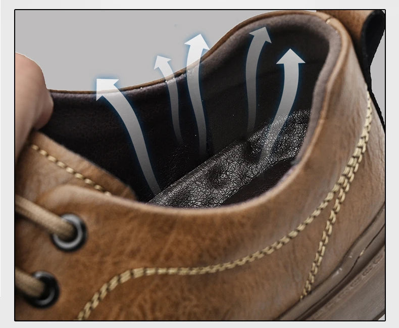 Printemps automne décontracté hommes rétro chaussures en Cuir 2023 mode Style britannique anti-dérapant Chaussure Homme Cuir marque de luxe concepteur