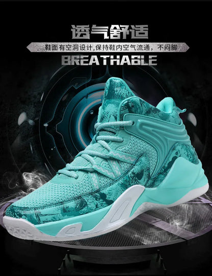 Chaussures de basket-ball respirantes carillon colorées pour hommes, chaussures de sport décontractées, haut, polyvalent, nouveau, printemps, 2024