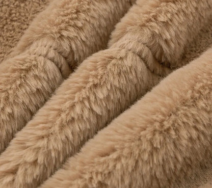 Automne hiver manteau pour femmes 2025 nouveau élégant ours en peluche chaud épaissir polaire fausse fourrure manteaux veste femmes à manches longues vêtements d'extérieur - DOGOMET DIGITAL PLUS