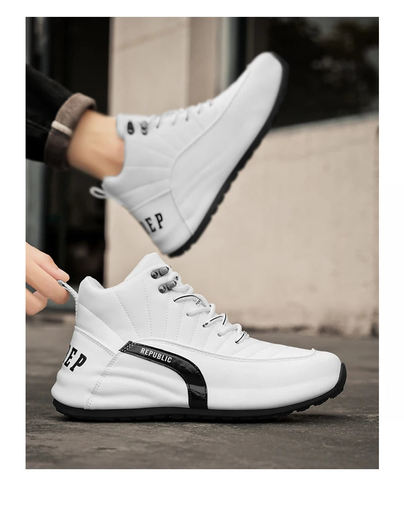 2025 Baskets à la mode Chaussures de basket-ball montantes pour hommes Baskets de sport - Baskets de soutien de la cheville Court Livraison gratuite Loisirs