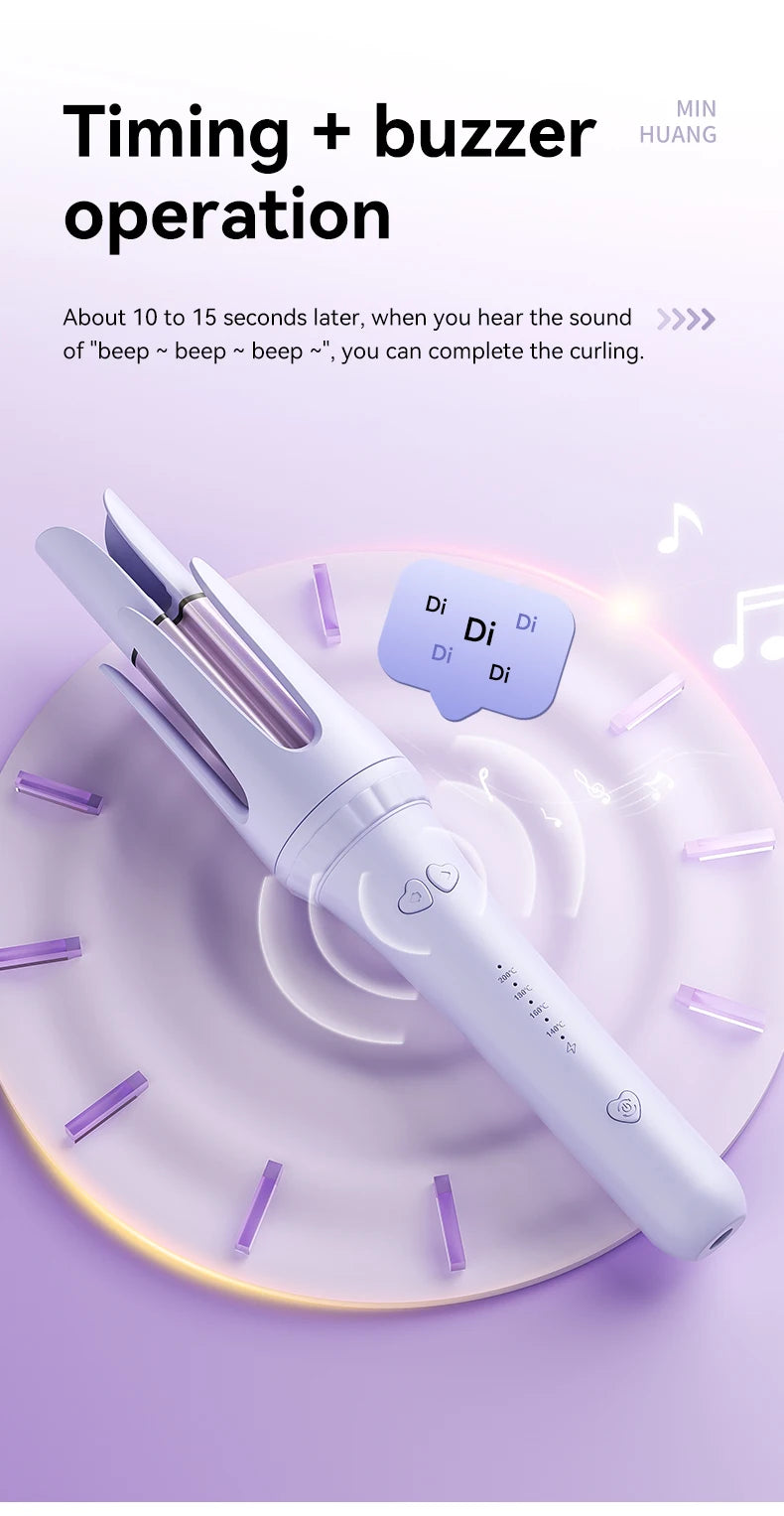 Fer à friser les cheveux 32mm bigoudi baguette professionnelle pinces bouclées en céramique électrique Salon outil de coiffure petit fer à sertir