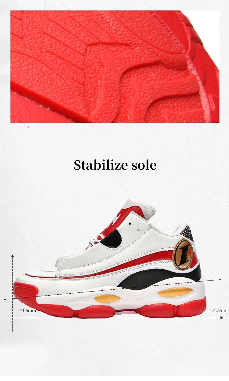 Chaussures de basket-ball pour hommes de haute qualité automne chaussures de sport en cuir plate-forme extérieure bottes de basket-ball professionnelles hommes chaussures d'entraînement