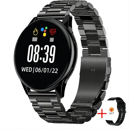 Smartwatch 2025 rond AMOLED affichage Bluetooth relojes para hombres sans fil montres intelligentes homme femme nouveau pour iPhone Android