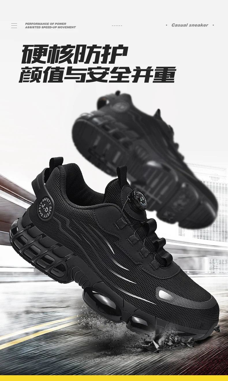 Men's Military Tactical Boots Army Boots Men Side Zipper Military Boots Men Anti-Slip Ankle Boots Work Safety Shoes Hiking Shoe - DOGOMET DIGITAL PLUS