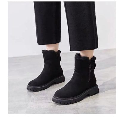 2025 hiver femmes bottes en peluche chaud bottes De neige mode haut coton bottes pour femmes gland fermeture éclair bottine Botas De Mujer - DOGOMET DIGITAL PLUS