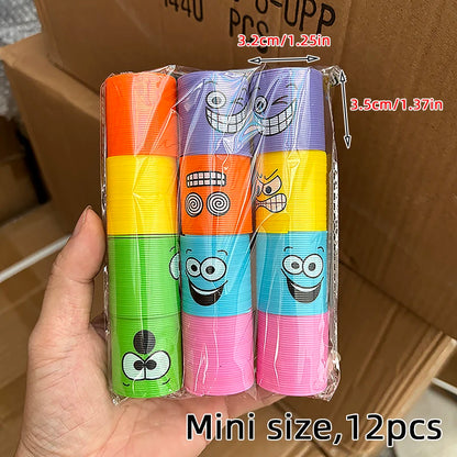 Rainbow Magic Springs Circle Toys Kids' Birthday Party Favors Friends Giveaway Small Gifts Pinata Fillers Flexible Funny Toy