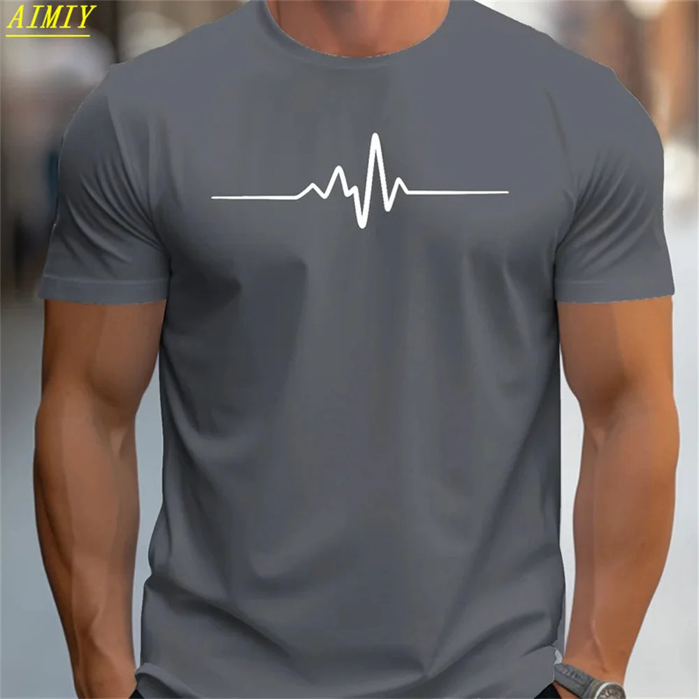 T-SHIRT À MANCHES COURTES ET COL ROND POUR HOMME