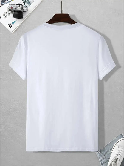 T-SHIRT MANCHES COURTES COL ROND HOMME 100% PUR COTON