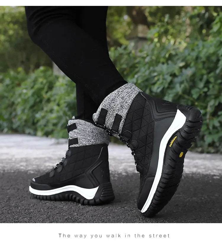 Bottes de neige imperméables à plateforme épaisse pour femmes, bottes de compétitivité, chaussures chaudes non ald, extérieur, décontracté, grande taille,-40 ℃, hiver