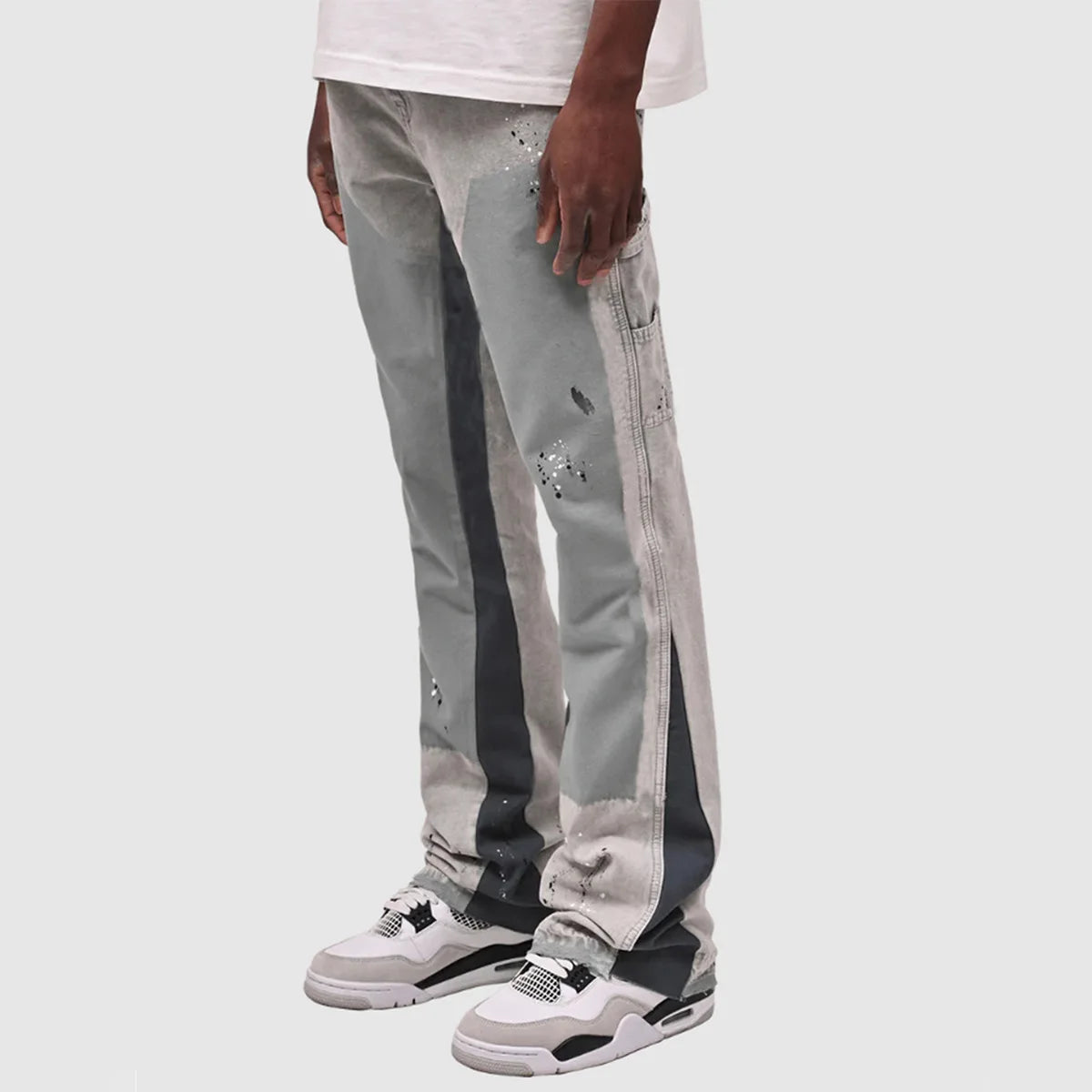 Jean délavé hommes Vintage longueur cheville pantalon taille moyenne poches bouton fermeture éclair mouche en détresse Denims Streetwear pantalon droit