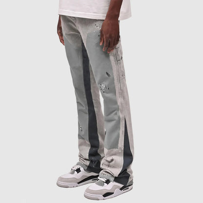 Jean délavé hommes Vintage longueur cheville pantalon taille moyenne poches bouton fermeture éclair mouche en détresse Denims Streetwear pantalon droit