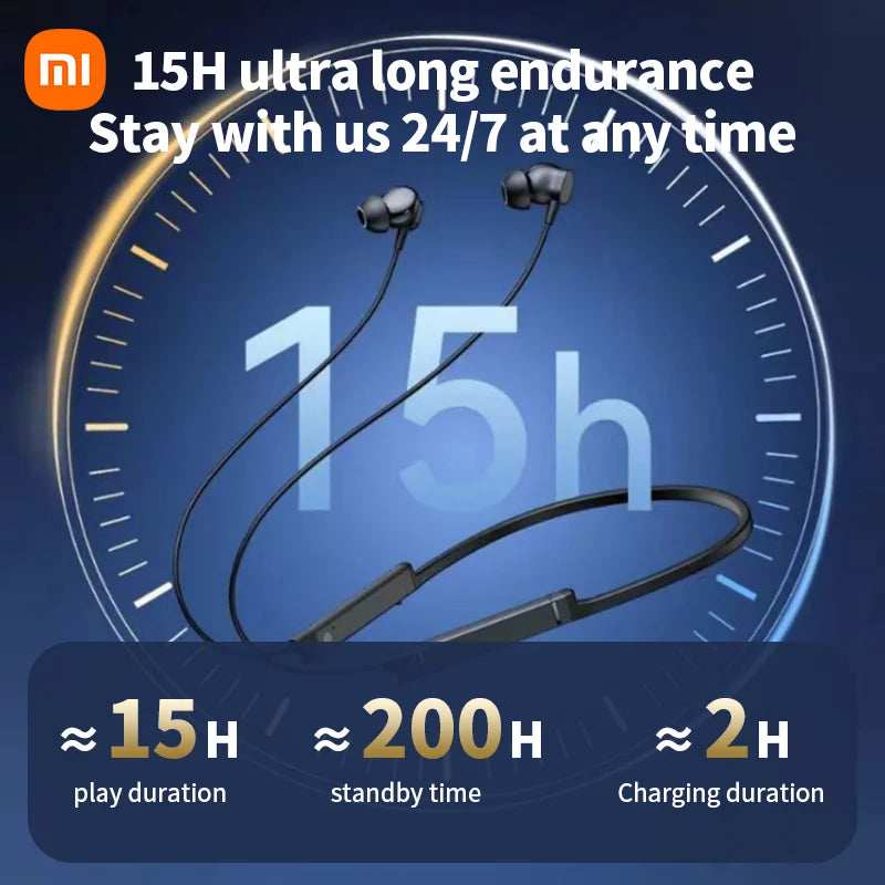 Xiaomi MijiaI BS09 ENC Wireless Earphone Neckband Sport Running In Ear Headphone Bluetooth 5.3 HiFi Stereo Headset - DOGOMET DIGITAL PLUS