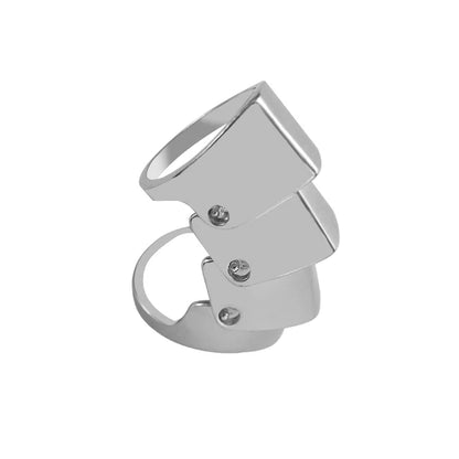 Anneau métallique Punk créatif pour hommes et femmes, armure commune, peut porter des bijoux, accessoires tendance, cadeaux - DOGOMET DIGITAL PLUS