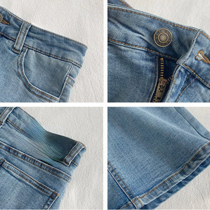 Jupes femmes amérique Vintage taille haute extensible moulante mince a-ligne Mini Sexy Denim Jupe mode Harajuku Simple décontracté dames