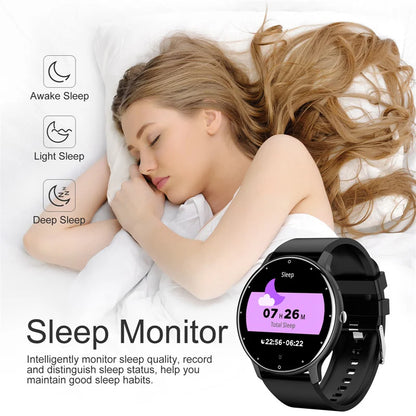 LIGE montre intelligente femmes hommes plein écran tactile Bluetooth 5.2 appel étanche montres sport Fitness Tracker usine IP67 ZL02 nouveau