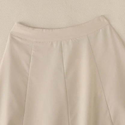 ZANZEA-Jupe mi-longue évangélique élégante taille haute pour femmes, jupes trapèze pour femmes, bureau, dame, document solide, fête, mode, 2025