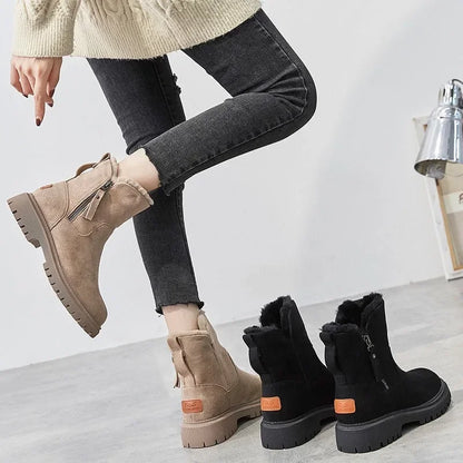 2025 hiver femmes bottes en peluche chaud bottes De neige mode haut coton bottes pour femmes gland fermeture éclair bottine Botas De Mujer - DOGOMET DIGITAL PLUS