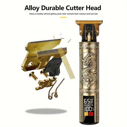 Kit de tondeuses à cheveux et tondeuses vintage professionnelles, ensemble de coupe de cheveux et de toilettage sans fil rechargeables pour hommes, tondeuse à barbe avec - DOGOMET DIGITAL PLUS