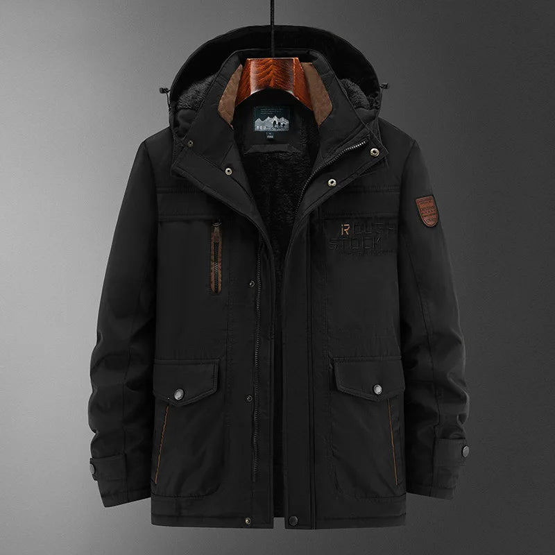 Manteau d'hiver homme hiver coupe-vent imperméable coton vêtements chaud froid grande taille coton veste vêtements pour hommes Parka manteaux pour hommes - DOGOMET DIGITAL PLUS