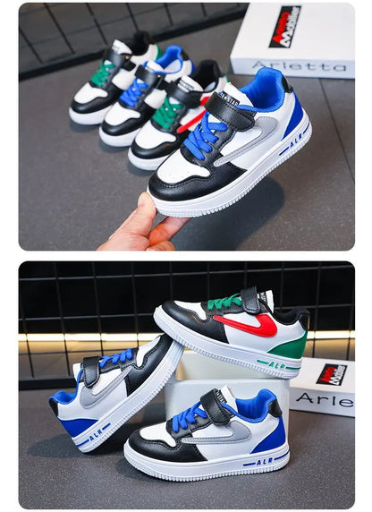 Chaussures de sport à bouton rotatif pour enfants, chaussures plates en maille respirante à filet unique, nouvelle collection été, chaussures plates pour enfants moyens et grands