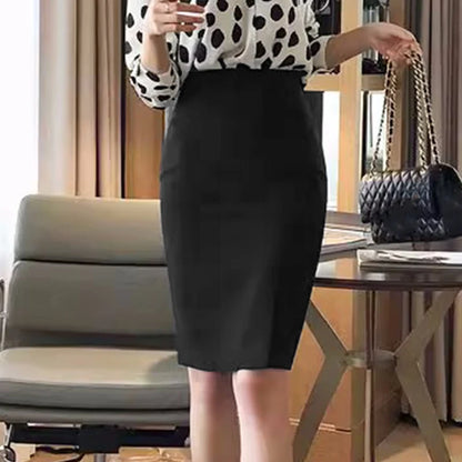 ZANZEA 2025 été taille haute jupe moulante Vintage Faldas femmes mode genou longueur Jupes décontracté ourlet fendu bureau travail Jupes