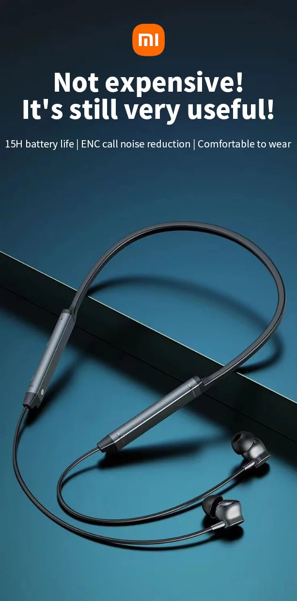 Xiaomi MijiaI BS09 ENC Wireless Earphone Neckband Sport Running In Ear Headphone Bluetooth 5.3 HiFi Stereo Headset - DOGOMET DIGITAL PLUS