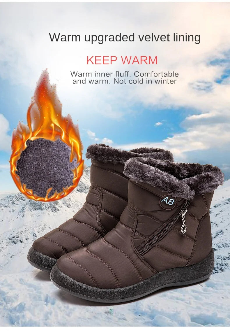 Bottes de rinçage astronomique imperméables pour femmes, chaussures optiques pour dames, baskets pour femmes, document solide, mode d'hiver - DOGOMET DIGITAL PLUS