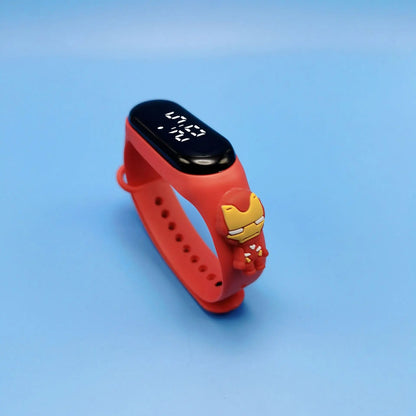 Montre étanche Marvel pour enfants, montres de dessin animé, affichage LED, électronique, numérique, cadeau de vacances, mode