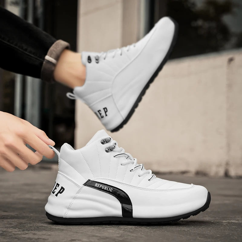 2025 Baskets à la mode Chaussures de basket-ball montantes pour hommes Baskets de sport - Baskets de soutien de la cheville Court Livraison gratuite Loisirs