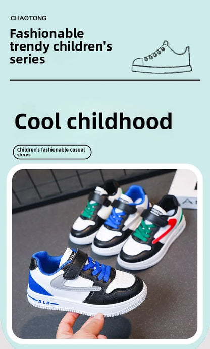 Chaussures de sport à bouton rotatif pour enfants, chaussures plates en maille respirante à filet unique, nouvelle collection été, chaussures plates pour enfants moyens et grands