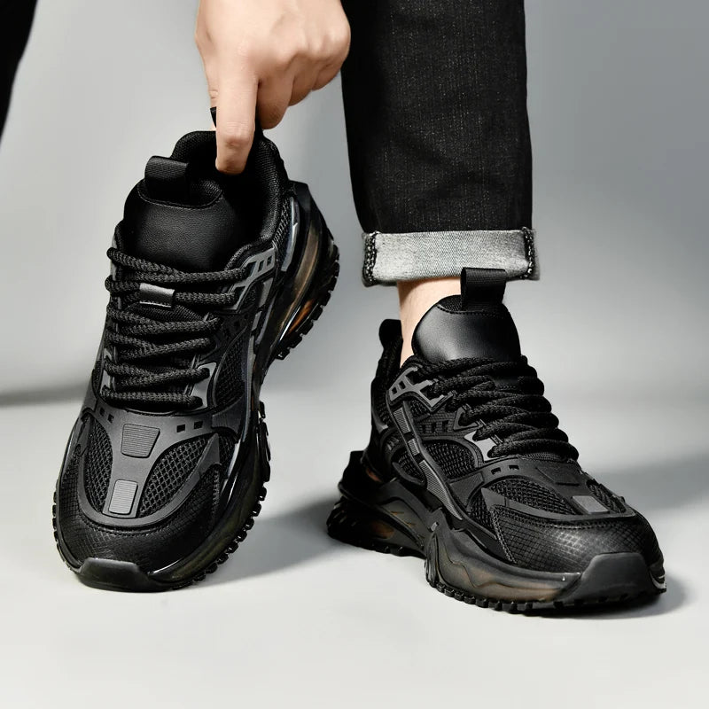 Nouvelles chaussures de sport pour hommes quatre saisons mode confortable extérieur antidérapant semelle épaisse résistant à l'usure respirant baskets de loisirs