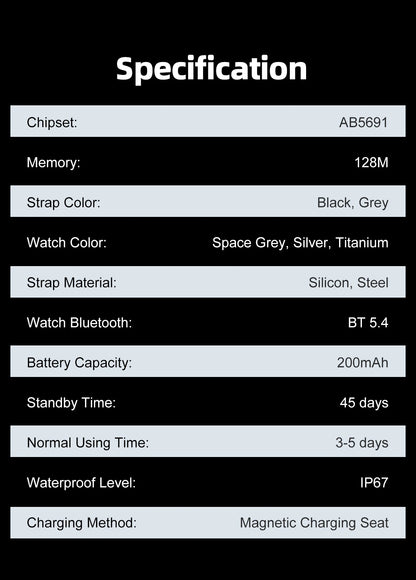 2025 Une nouvelle montre intelligente, montre de sport de 1,96 pouces, étanche IP67, plus de modes sportifs 110, traqueur d'activité physique, montre ultra-mince.