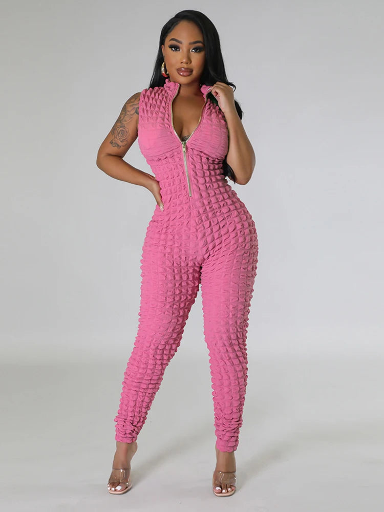 FIBRZIP Chic Elegant Women Bodycon Sexy Full Body Jumpsuit Wholesale Drop Shipping