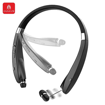 INMAS SX-991True Wireless Foldable Earbuds Bluetooth Neckband Headset Hifi Stereo Earphones Noise Cancelling Headphones With Mic - DOGOMET DIGITAL PLUS