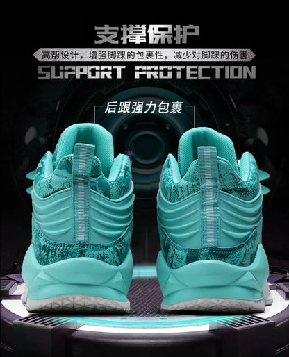 Chaussures de basket-ball respirantes carillon colorées pour hommes, chaussures de sport décontractées, haut, polyvalent, nouveau, printemps, 2024