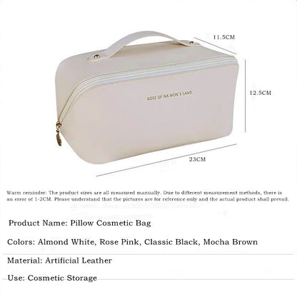 Cosmetic bag portable skin care products large capacity pillow bag high-end makeup travel toiletries storage bag